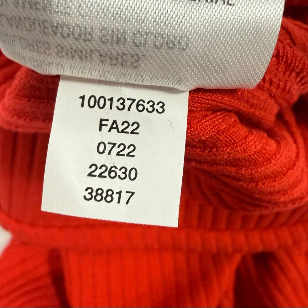 Burnt Orange Red Ribbed Knit Bar III Bodycon Midi Skirt Size M Medium - Picture 10 of 10